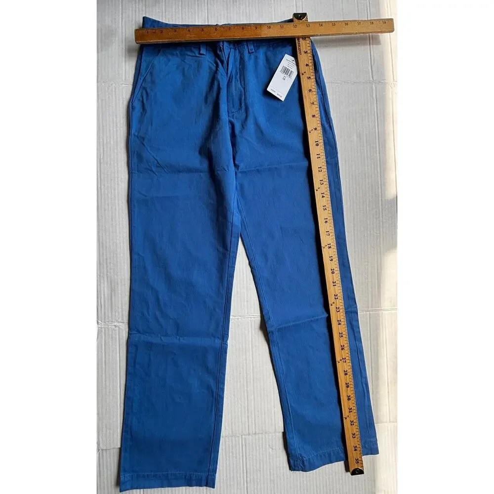 Polo Ralph Lauren Boys Sz 12 Chino Twill Pants Links Blue NWT New Cotton Stretch